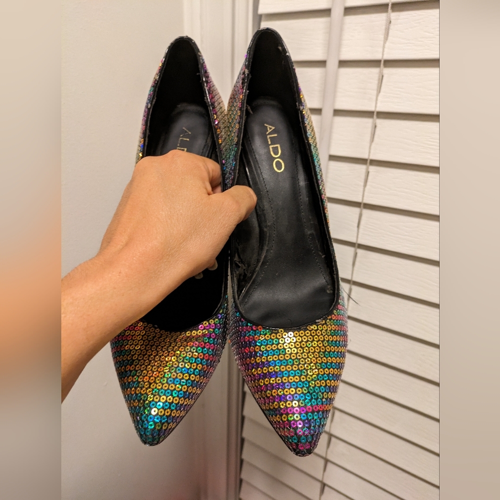 Aldo Mermaid Sequin Heels